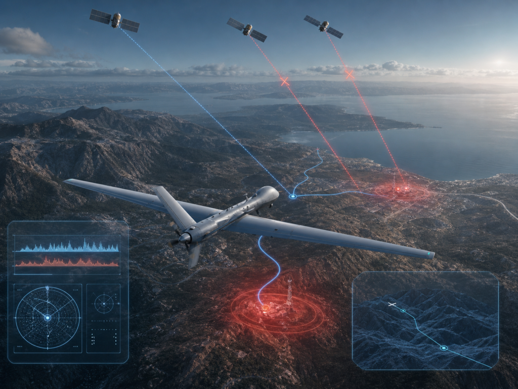 GNSS-denied and electronic warfare resilience testing for autonomous navigation, jamming, spoofing, and degraded positioning scenarios
